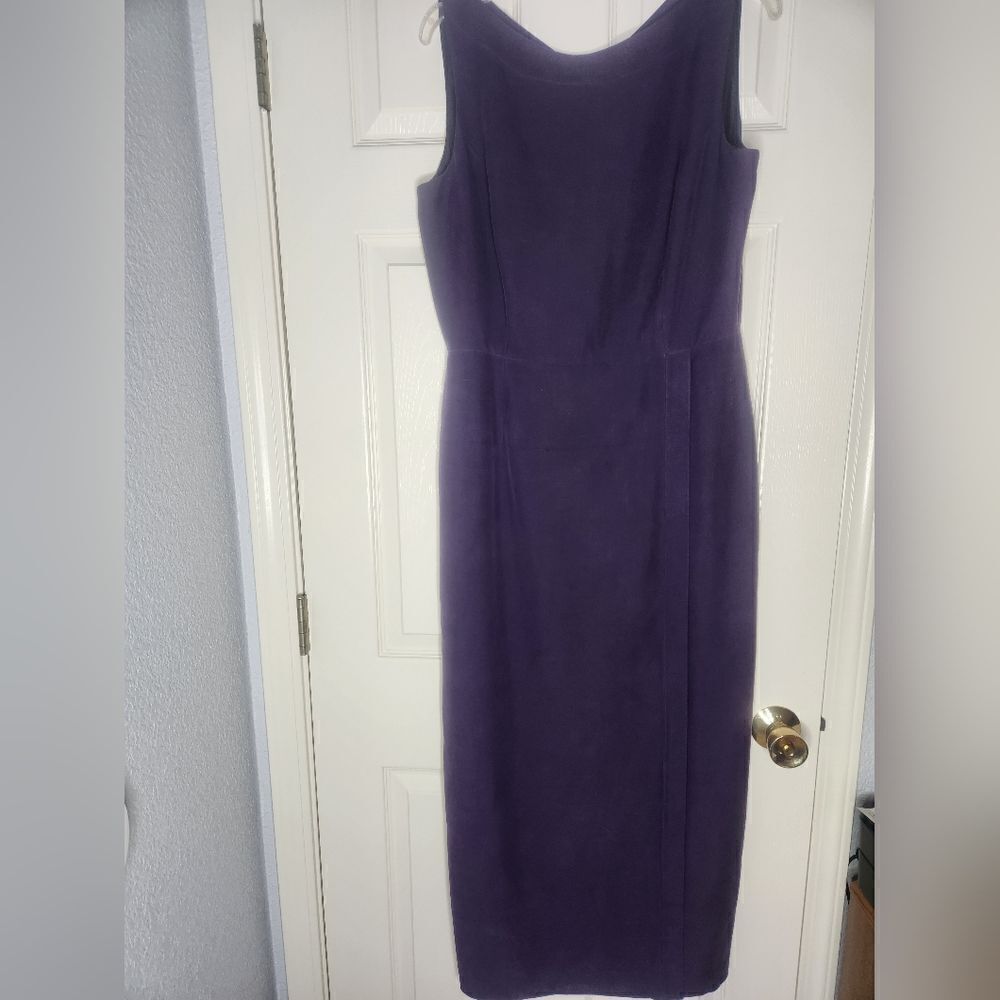 Dana Buchman 12 Purple 100% SILK Maxi Slvless Lined Women’s Party/Cocktail Dress